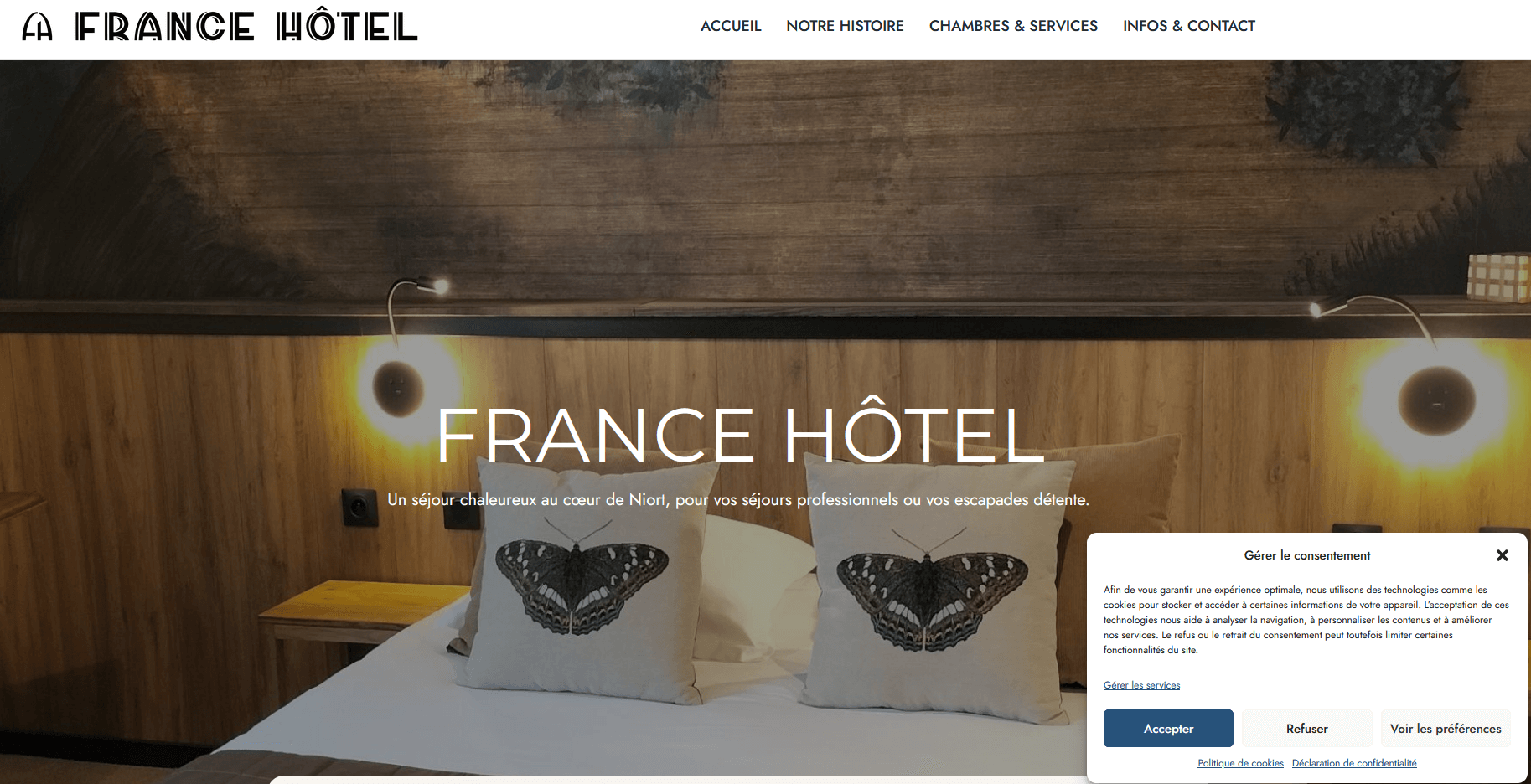 Wordpress France Hôtel Niort